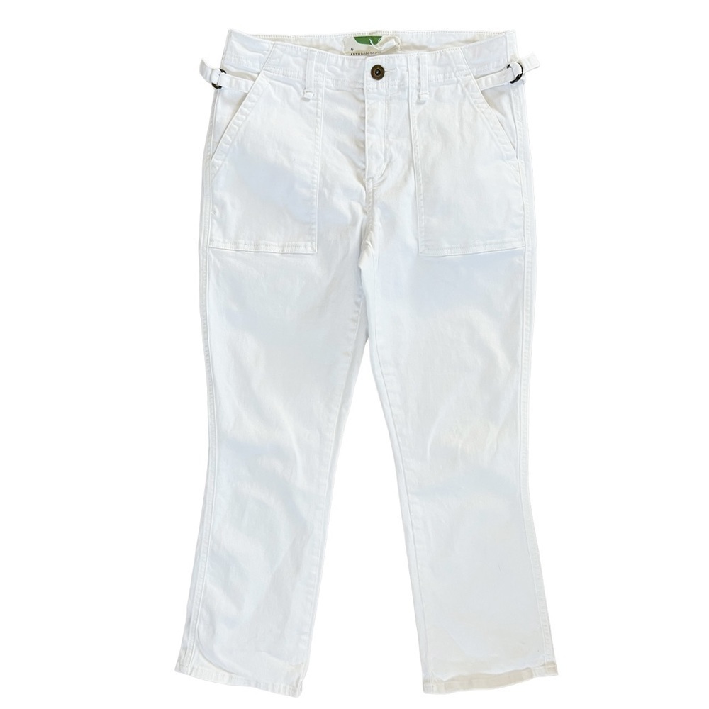 ANTHROPOLOGIE Utility Kick Flare Bootcut Crop Pants Size 27 - Picture 3 of 8